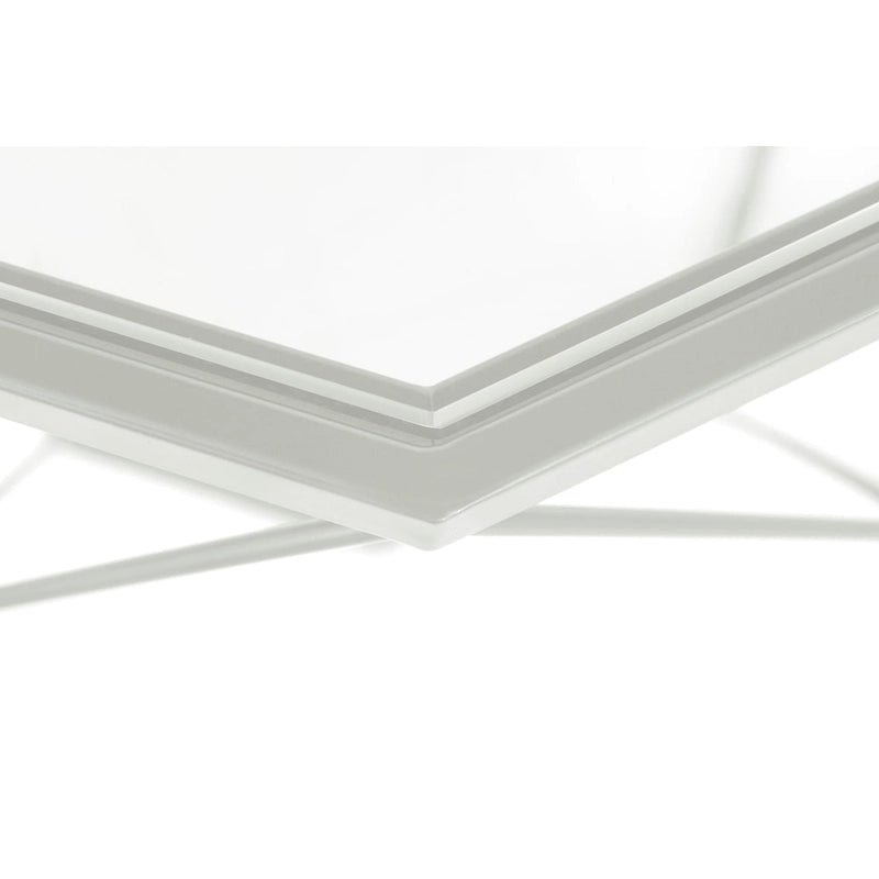 Modern Octagon Coffee Table - 21.5 Tempered Glass Top, Gold Geometric Metal Base, Multi-Use - Image 19